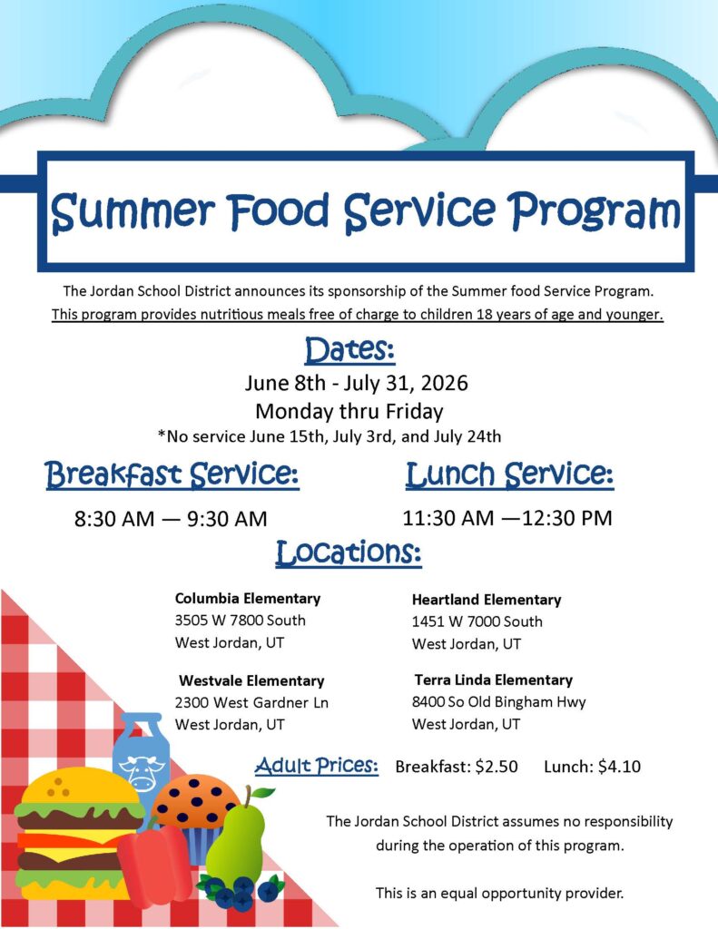 JSD Summer Food Service Program Serving Dates & Open Sites