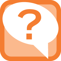 FAQ icon - Word Bubble with Question Mark